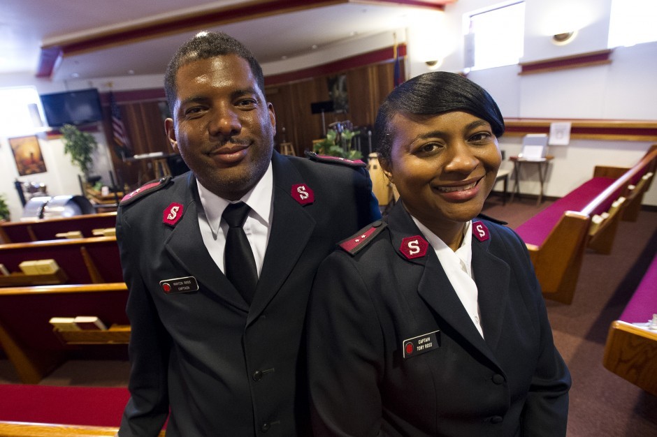 Salvation Army captains Martin and Tory Ross report for duty