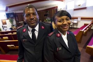 Salvation Army captains Martin and Tory Ross report for duty