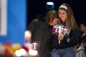 Vigil for a fallen officer