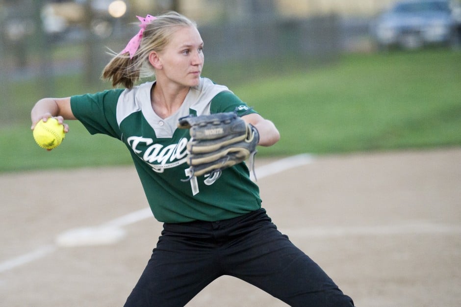 Eagles soar into softball final, rematch with Falcons