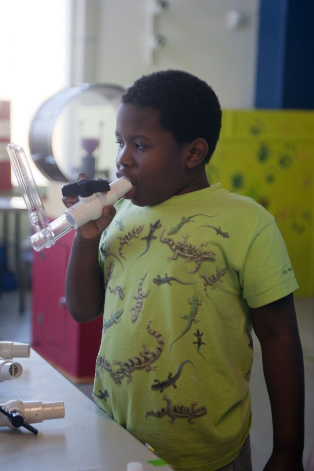 Children explore lungs and airways at World of Wonders Science Museum