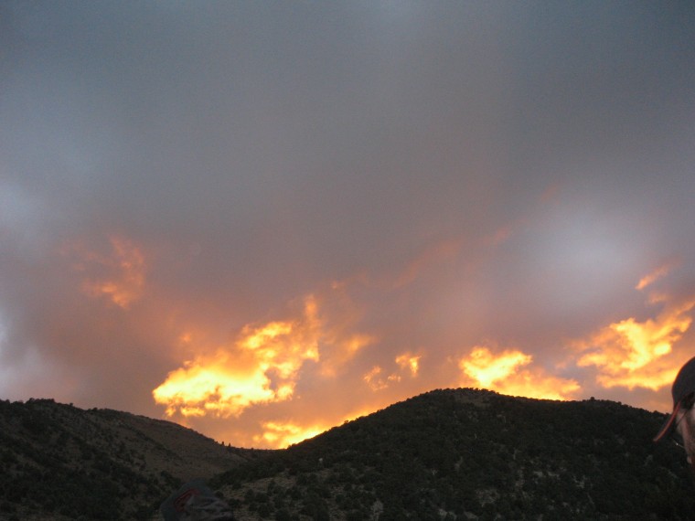 Sky on fire