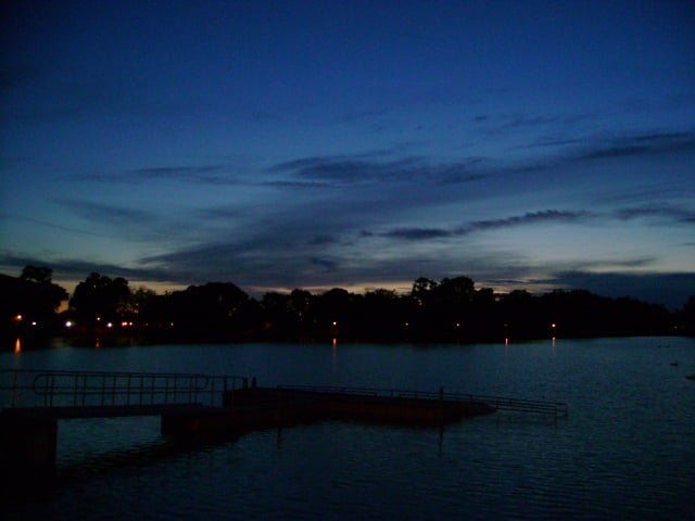 Lodi Lake at dusk
