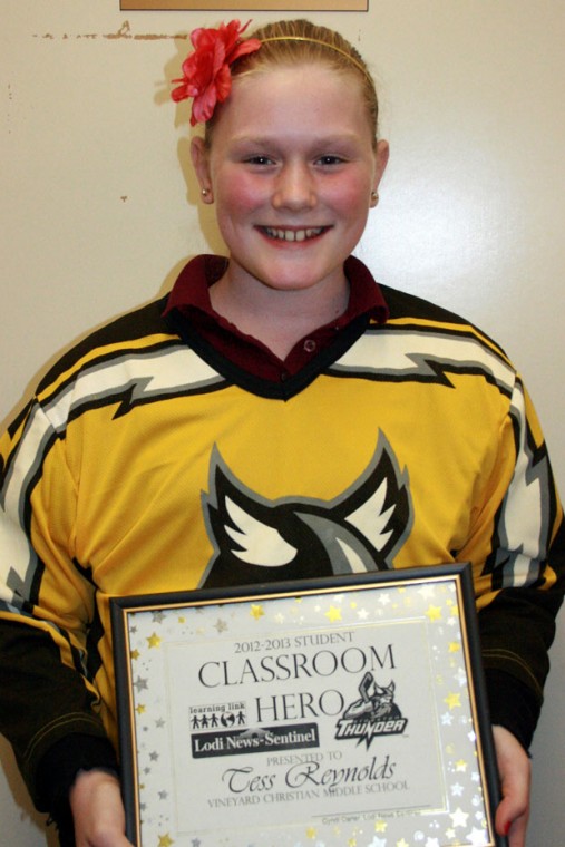 Vineyard Christian Middle School names Classroom Heroes