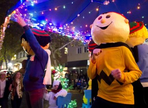 Parade of Lights — 89 floats strong — winds its way through Downtown Lodi with sports theme