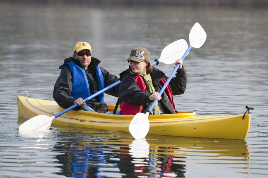 Braving the cold for a serene morning on the Mokelumne River