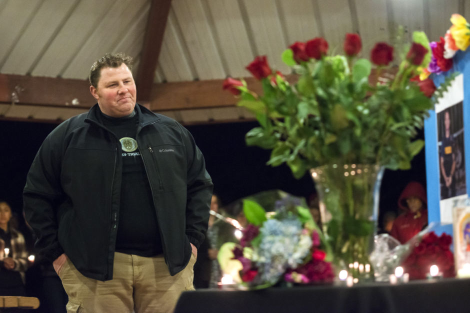 Vigil for a fallen officer