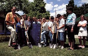 Reese students receive prized solar panel 