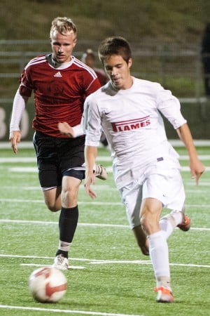 Flames settle for share of league title in varsity boys soccer