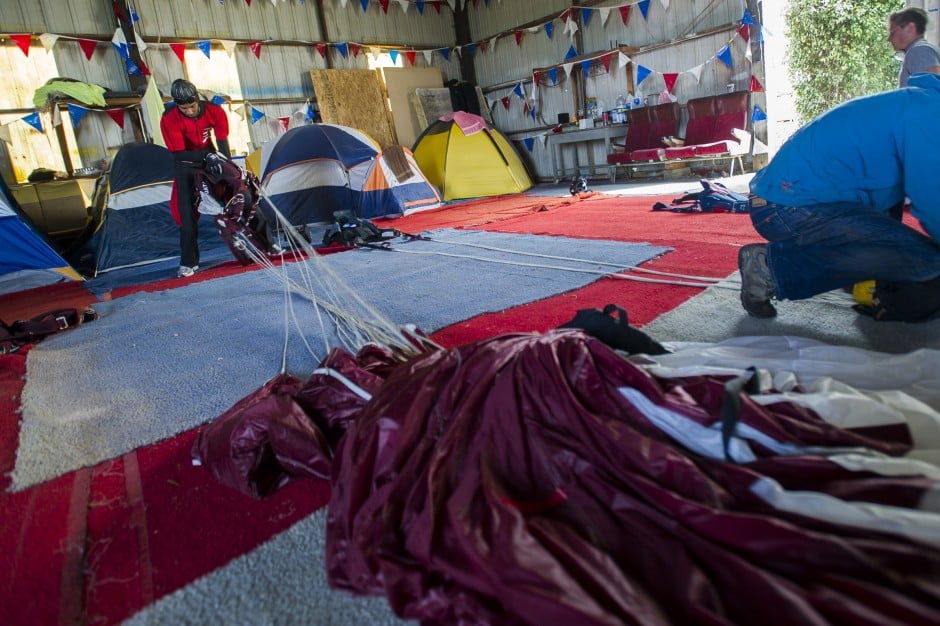 Skydiving team from Qatar trains at Lodi Parachute Center