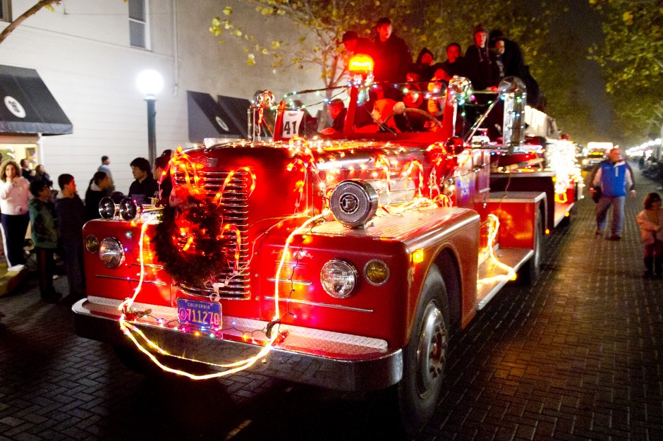 Parade of Lights — 89 floats strong — winds its way through Downtown Lodi with sports theme 