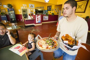 Pizza buffet, frog legs at Woodbridge Pizzeria in Lodi
