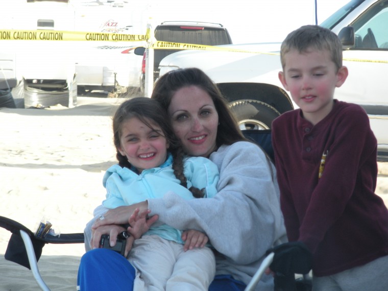 mom and kids