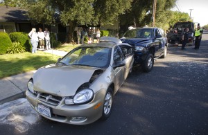 Three-car collision on Ham Lane