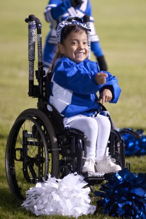 Not even a wheelchair can hold back Lodi youth cheerleader