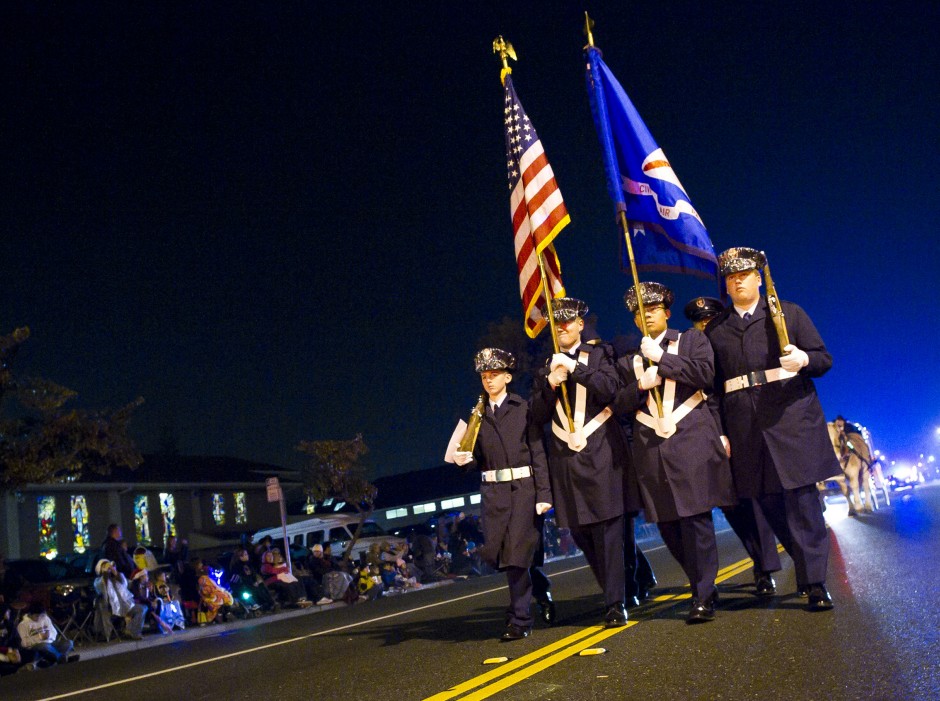 Parade of Lights — 89 floats strong — winds its way through Downtown Lodi with sports theme 