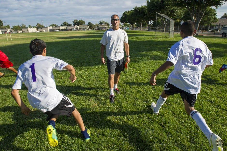 Lodi soccer coach Mark Whittock plays to beat local gangs