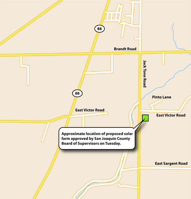 San Joaquin County supervisors approve solar farm in Lockeford area