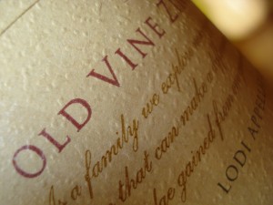 Old Vine on the label