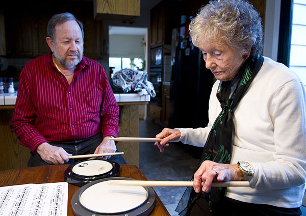 Lodi woman, 95, playing drums after 80-plus year hiatus