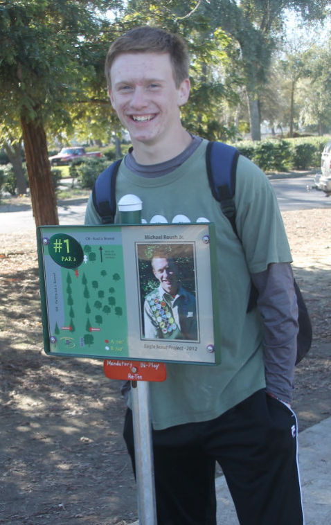 Tokay High School student Michael Roush Jr. creates disc golf course as Eagle Scout project