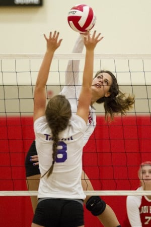 Big runs ignite the Flames over Tigers in varsity volleyball 