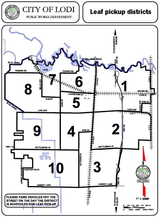 City of Lodi leaf map