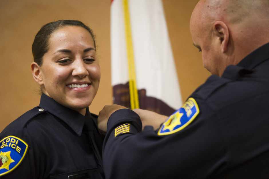 Lodi Police Department promotes officer, welcomes newcomers