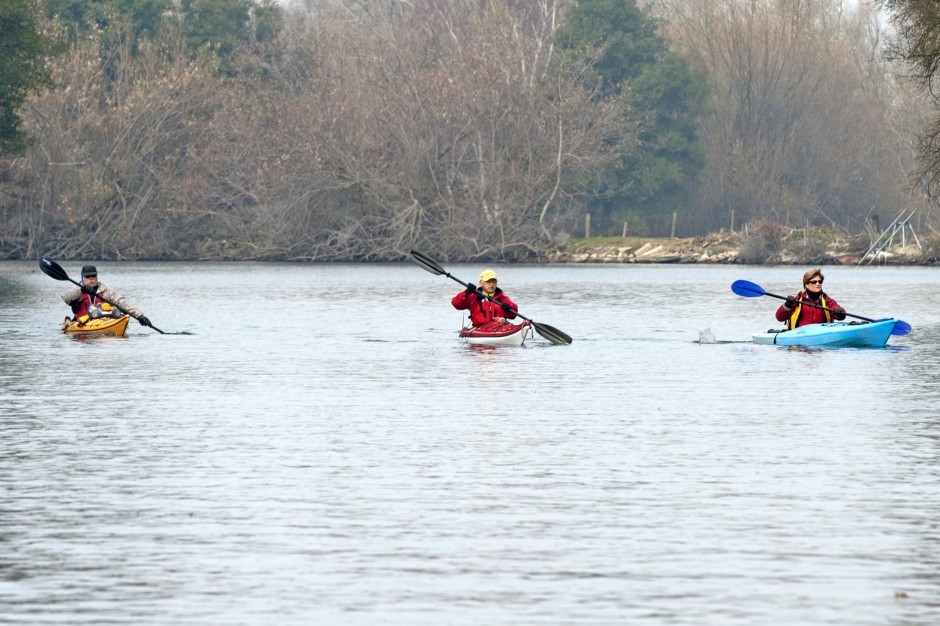 Braving the cold for a serene morning on the Mokelumne River