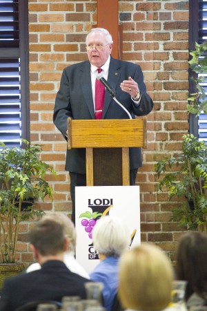 As Johnson ends second term as Lodi's mayor, he touches on employee benefits, public input