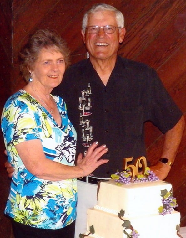 Roland and Linda Hatterle celebrate their 50th wedding anniversary