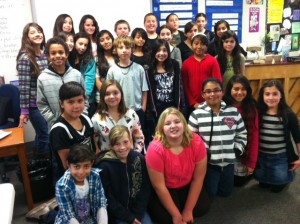Student council in action at Beckman Elementary School
