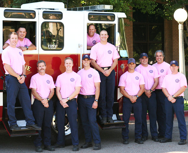 Lodi firefighters sport pink for a good cause
