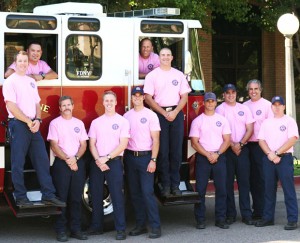 Lodi firefighters sport pink for a good cause
