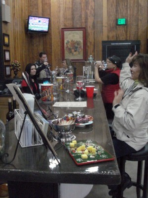 Sorelle Winery’s Kim Scott in the tasting room