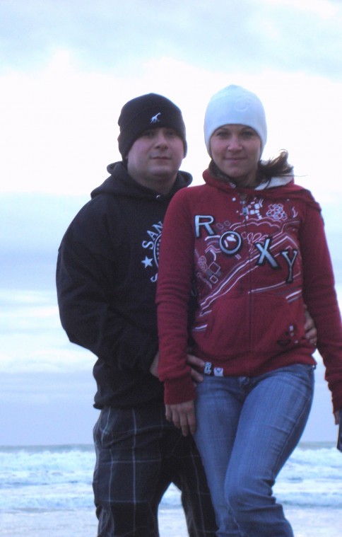 Andre & Sara on Christmas in Pismo Beach