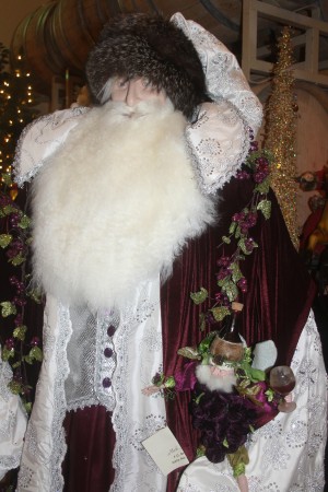 Berghold Winery offers decorations of 6-foot-tall Father Christmas figures
