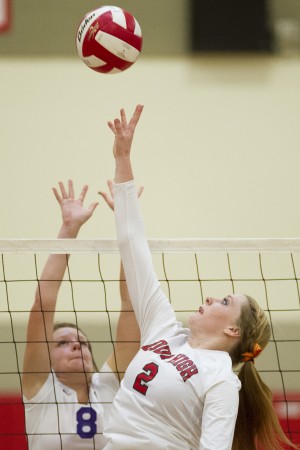 Big runs ignite the Flames over Tigers in varsity volleyball 