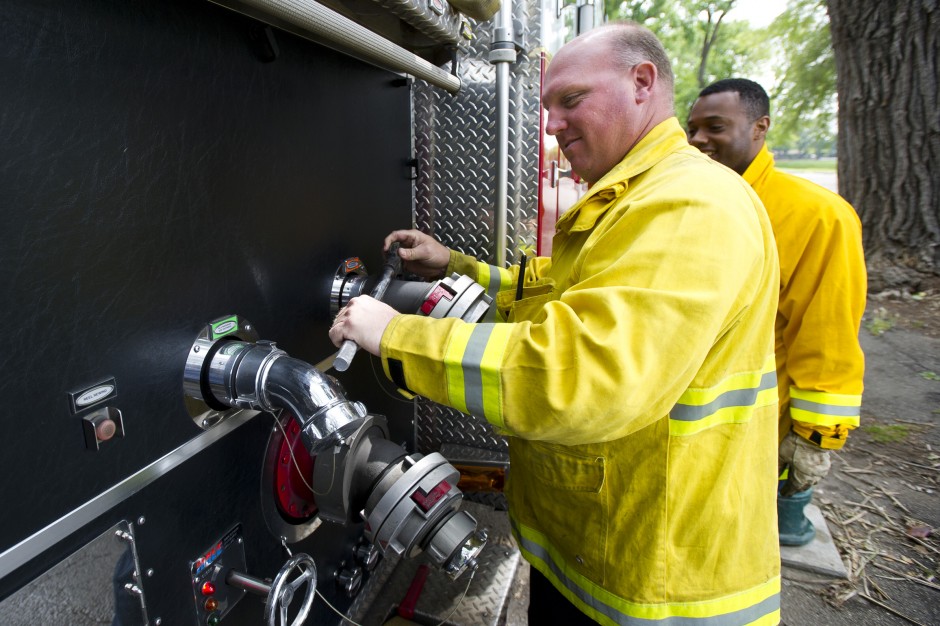 Fire department gives trucks annual checkups at Lodi Lake