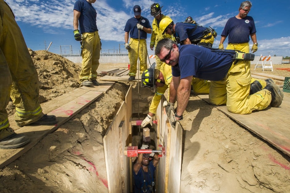 Lodi firefighters dig into training exercise