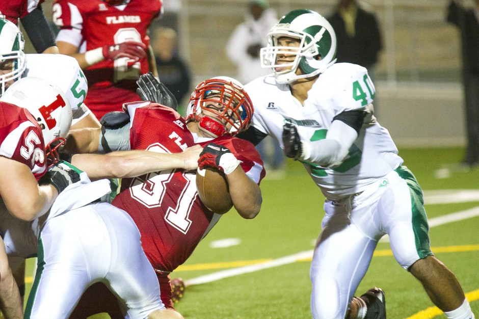 Fast start fizzles, Flames fall to Rams