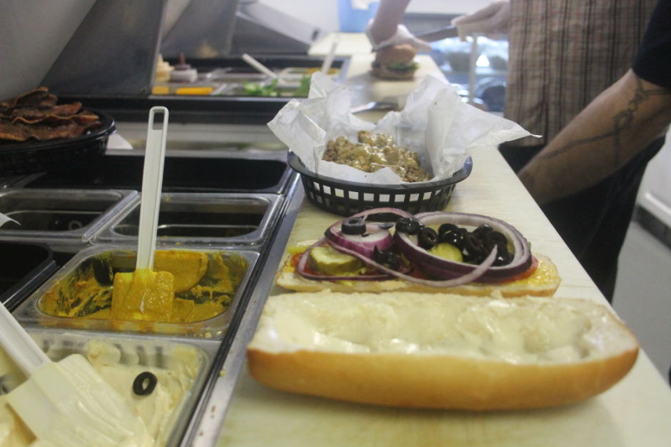 Specialty sandwiches and gluten-free menu at Nixons Deli
