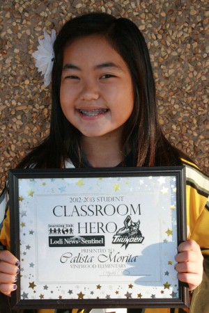 Vinewood Elementary School classroom heroes