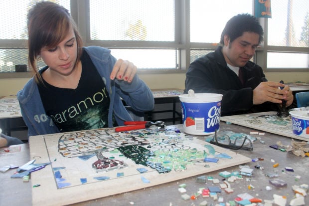 Liberty High School students’ mosaics to be trophies for winning wineries