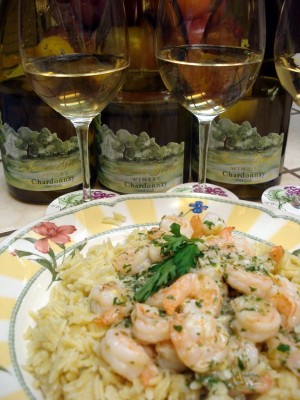 Chards & Scampi