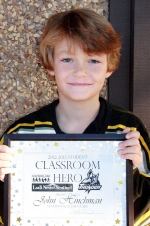 Vinewood Elementary School classroom heroes