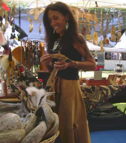 Lucy at a pow wow