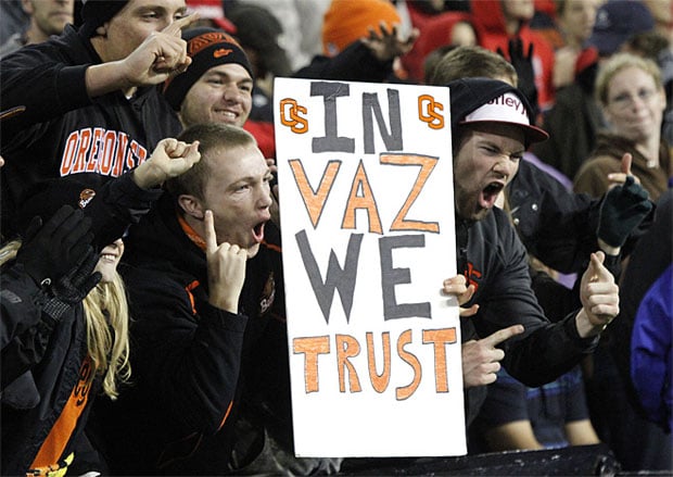 Lodi’s Cody Vaz stakes claim as Oregon State’s starting quarterback