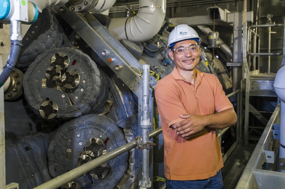 Operations and maintenance supervisor Rafael Santana focuses on getting the details right