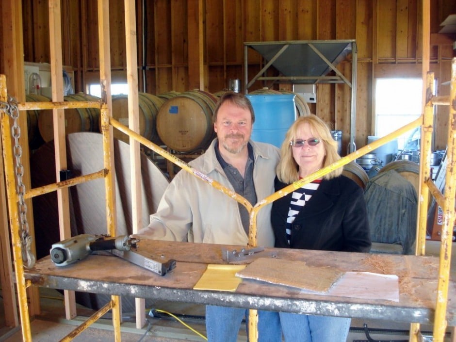 The tasting room takes shape at Kidder Family Winery